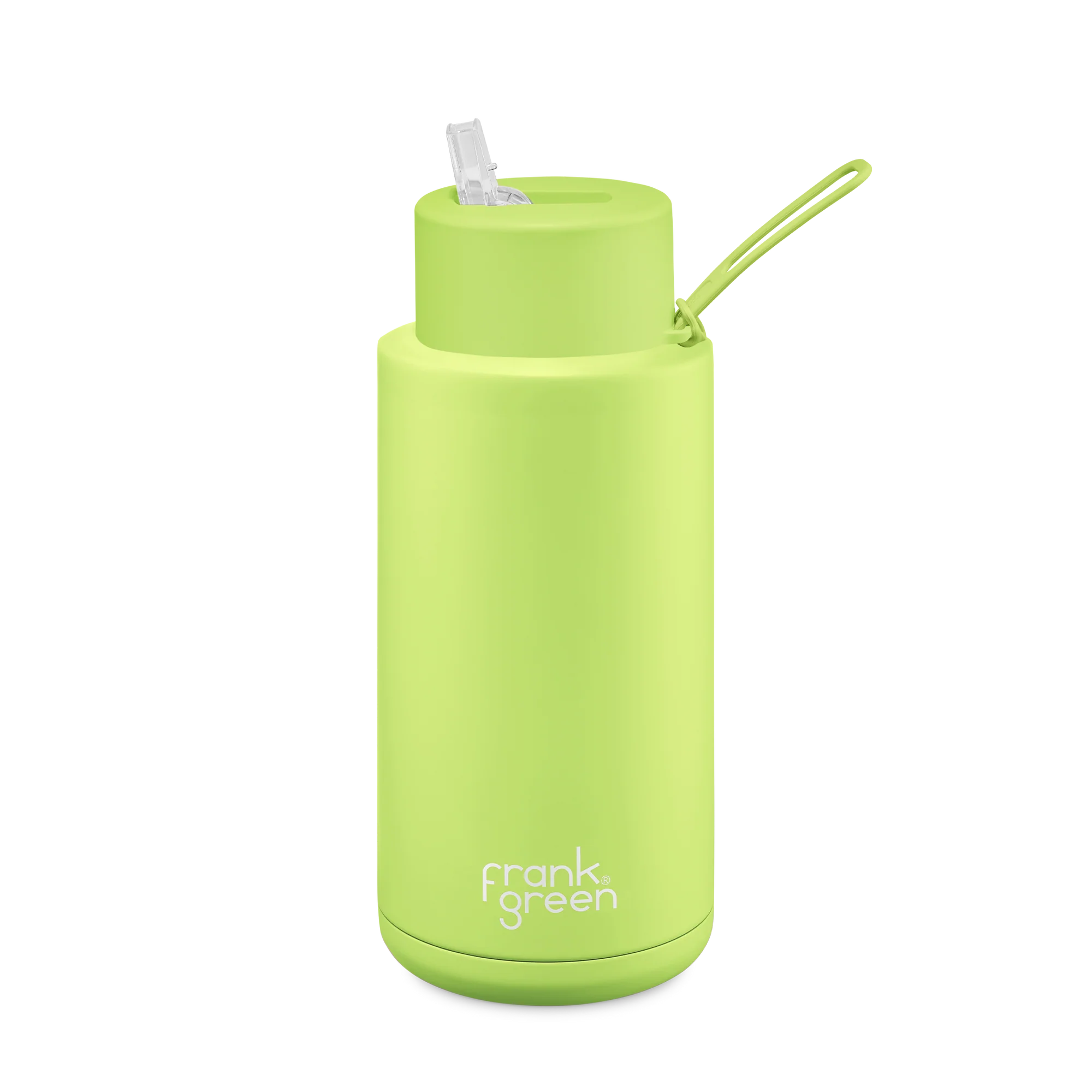 34OZ STAINLESS BOTTLE W/STRAW