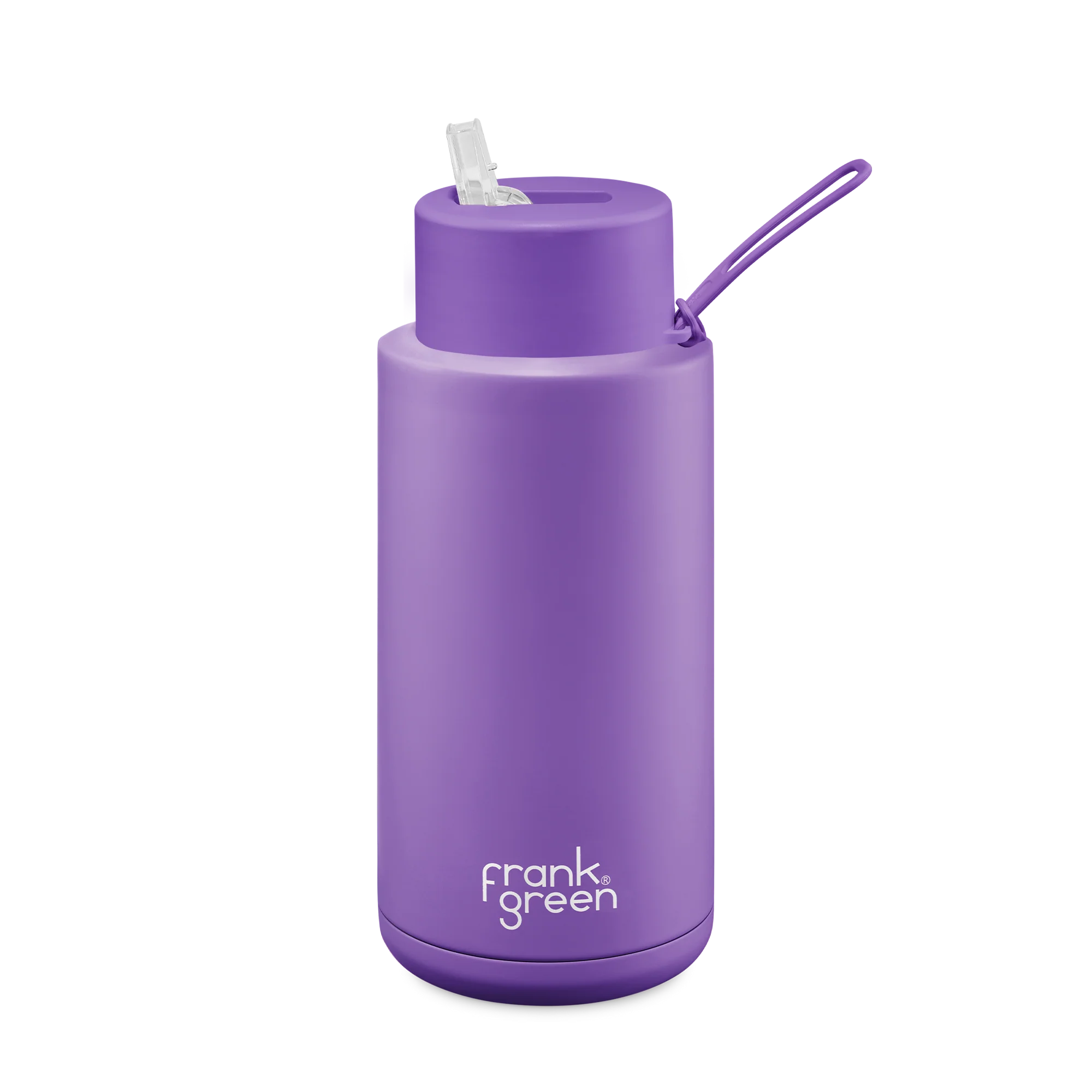 34OZ STAINLESS BOTTLE W/STRAW