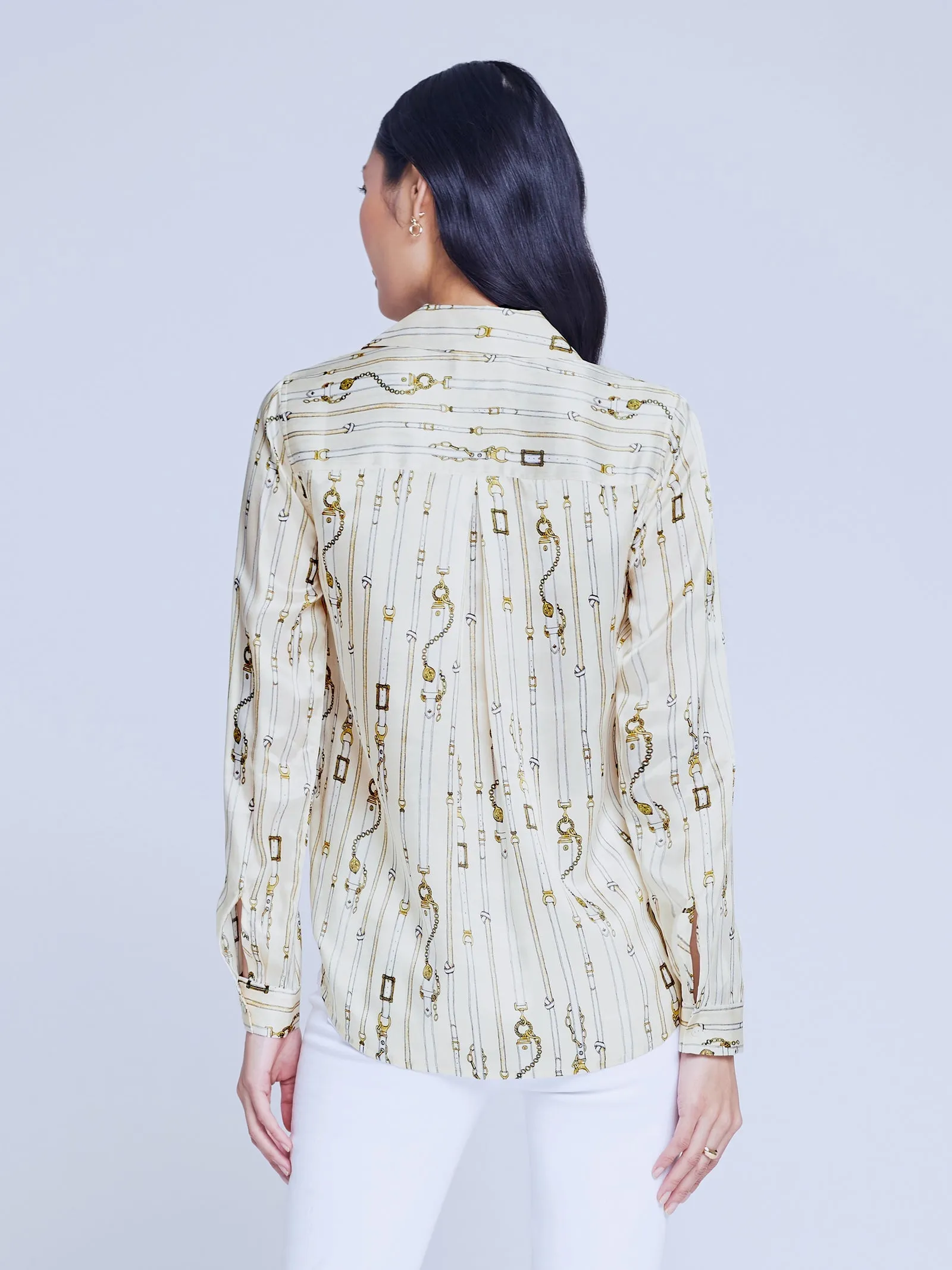 402223tyeEw L'AGENCE Tyler Long Sleeve Blouse