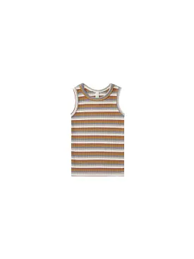 [50%OFF] ribbed tank top | multi-stripe