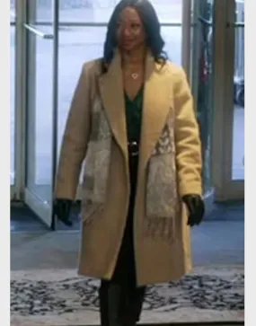 A Christmas Dance Reunion 2021 Monique Coleman Trench Coat | Ujacket