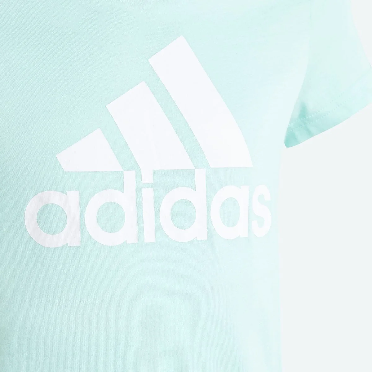 ADIDAS JUNIOR ESSENTIALS BIG LOGO BLUE TEE