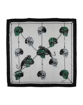 Alexander Mcqueen Women Square scarf Black -- --