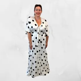 Angelika Silk Spot Dress