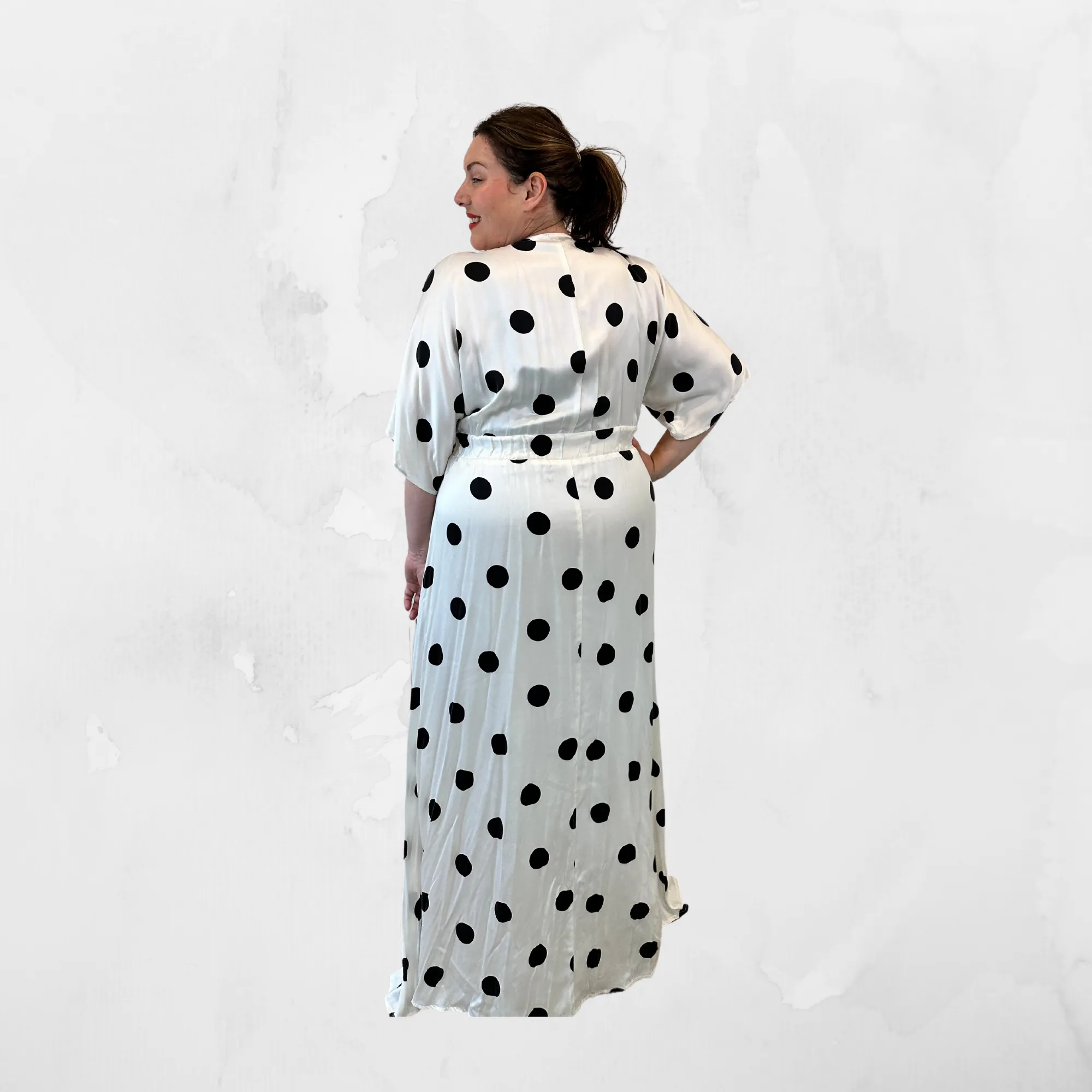 Angelika Silk Spot Dress