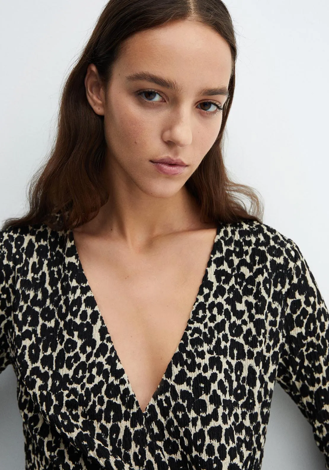 Animal print texture dress