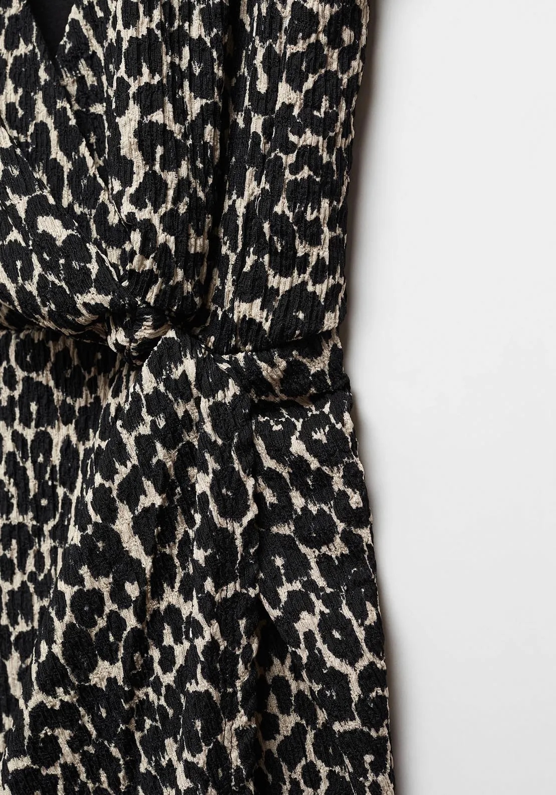 Animal print texture dress