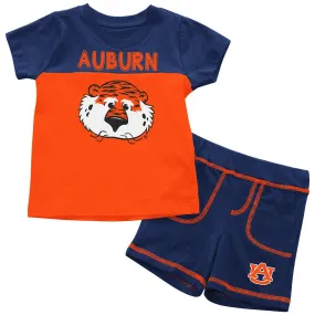 Auburn Tigers Colosseum BABY INFANT Aubie 100% Cotton Shorts & Tee Outfit Set