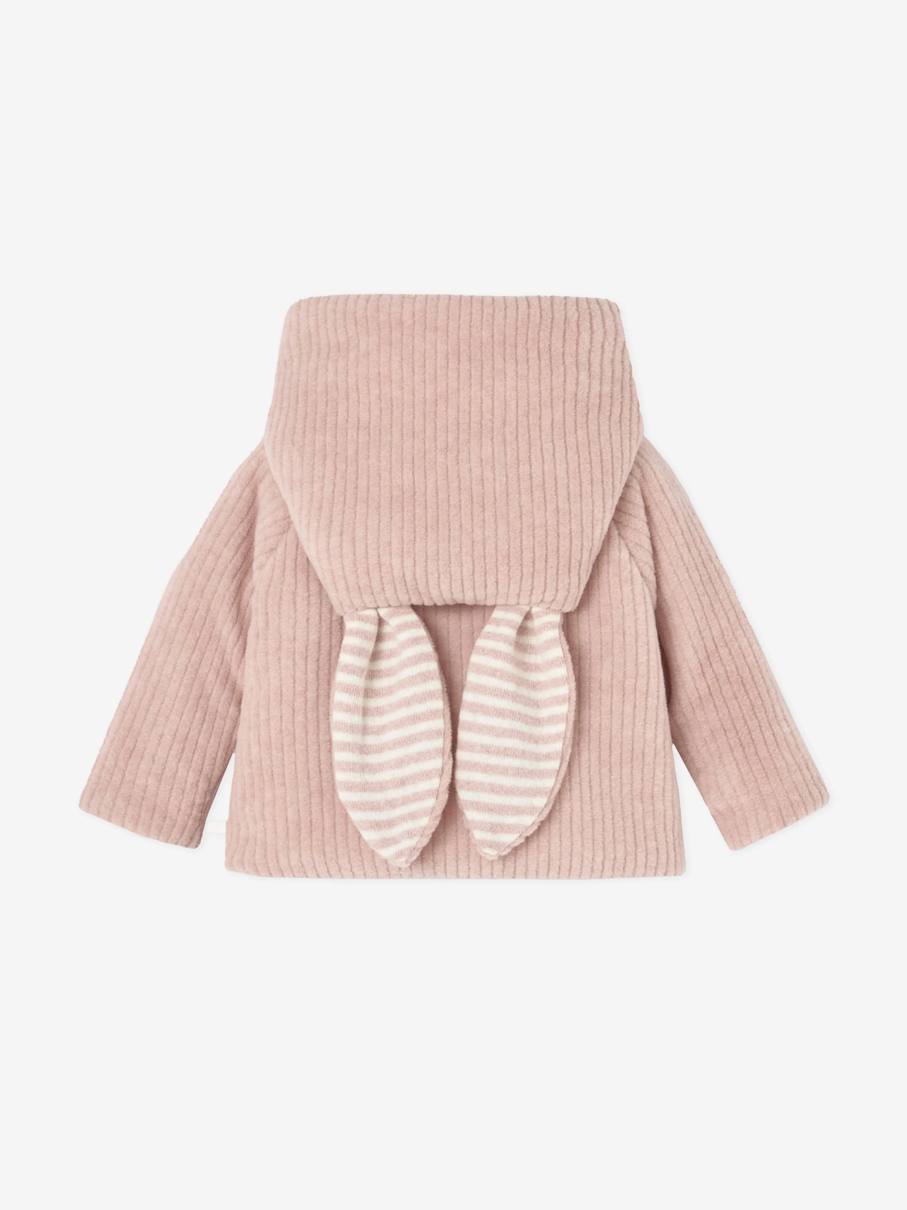 Baby Girls Bunny Ears Coat in Pink