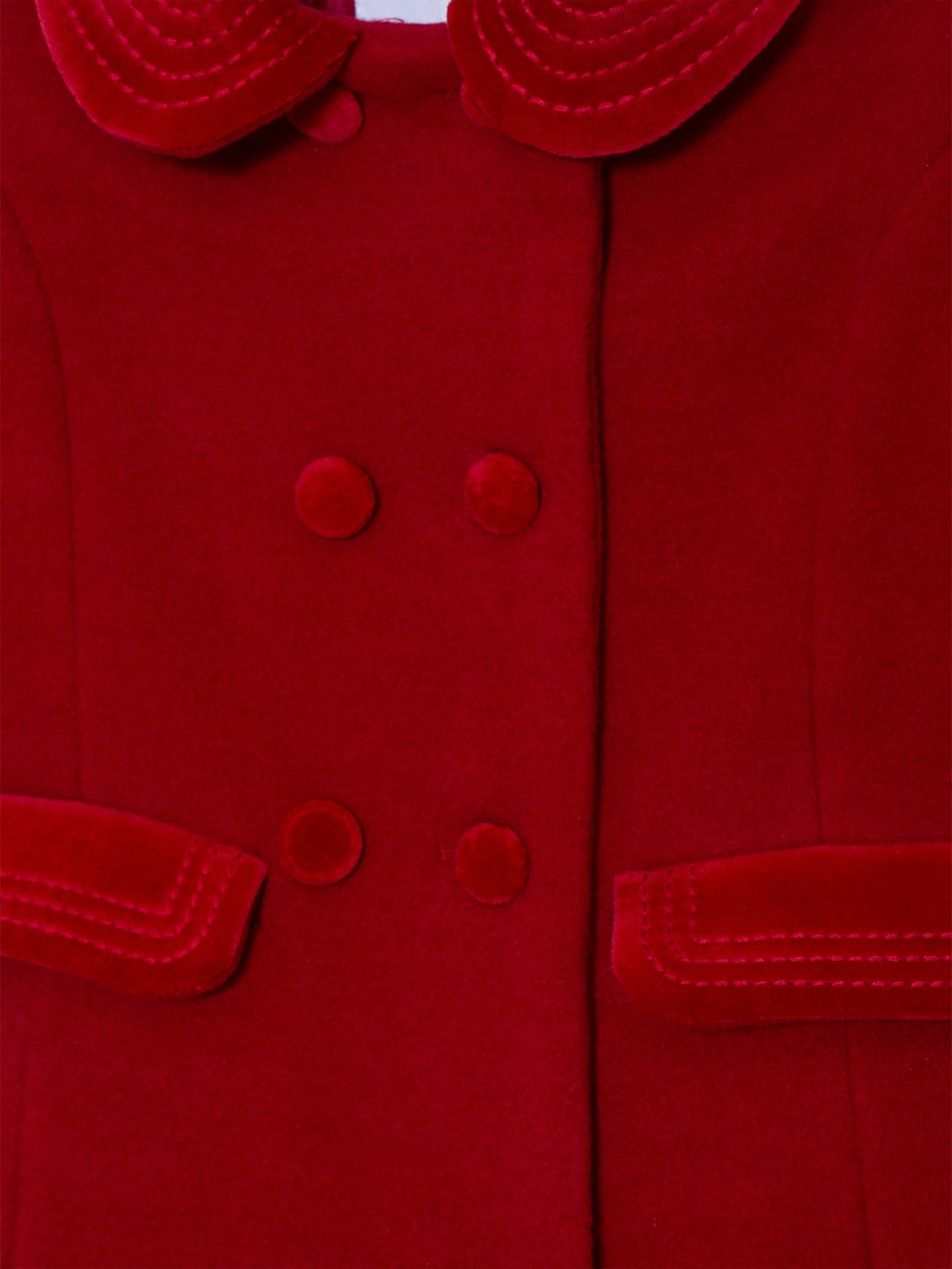 Baby Girls Traditional Coat in Red