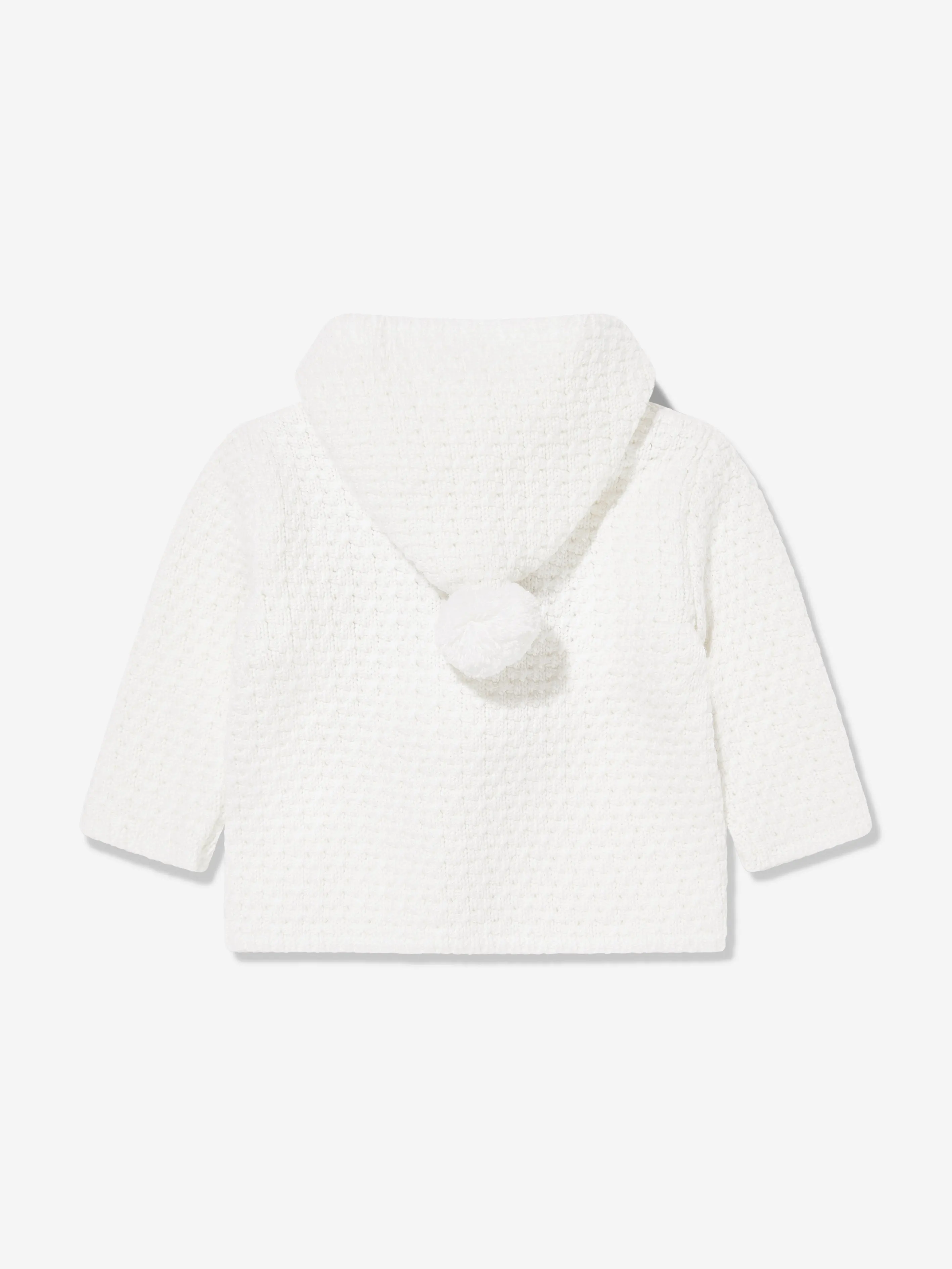 Baby Wool Knitted Coat in Ivory