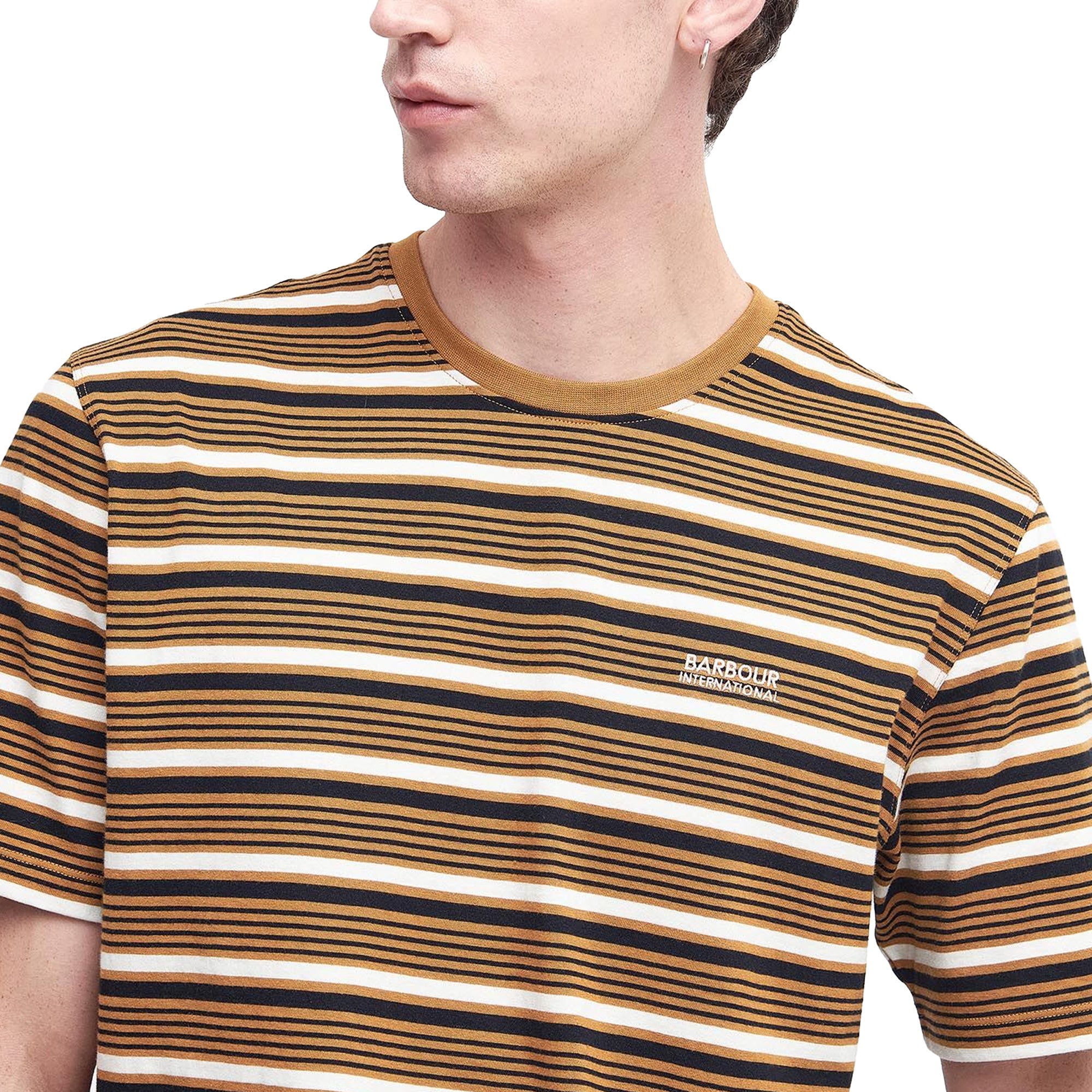 Barbour International Bristol Stripe T-Shirt - Desert