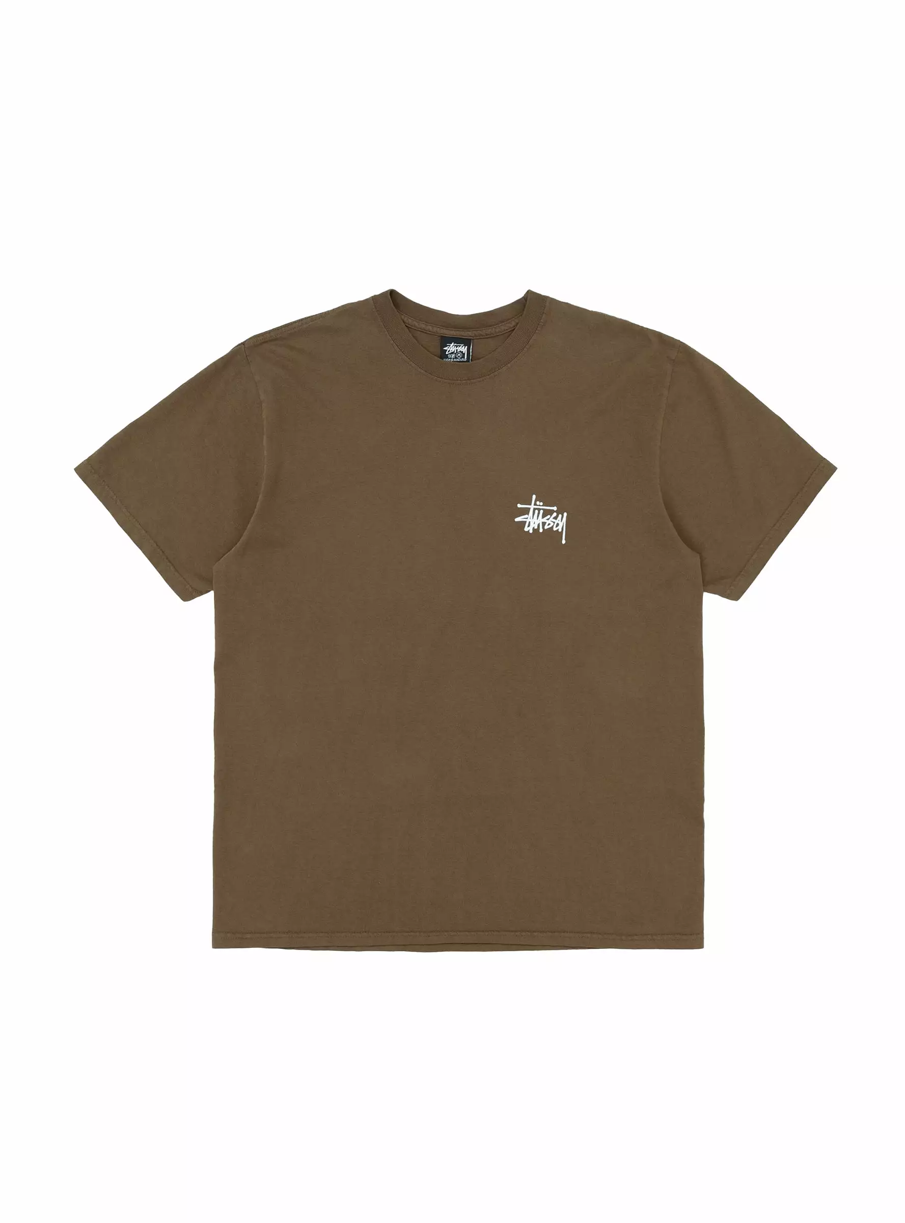 Basic Stussy Pig. Dyed T-shirt Brown