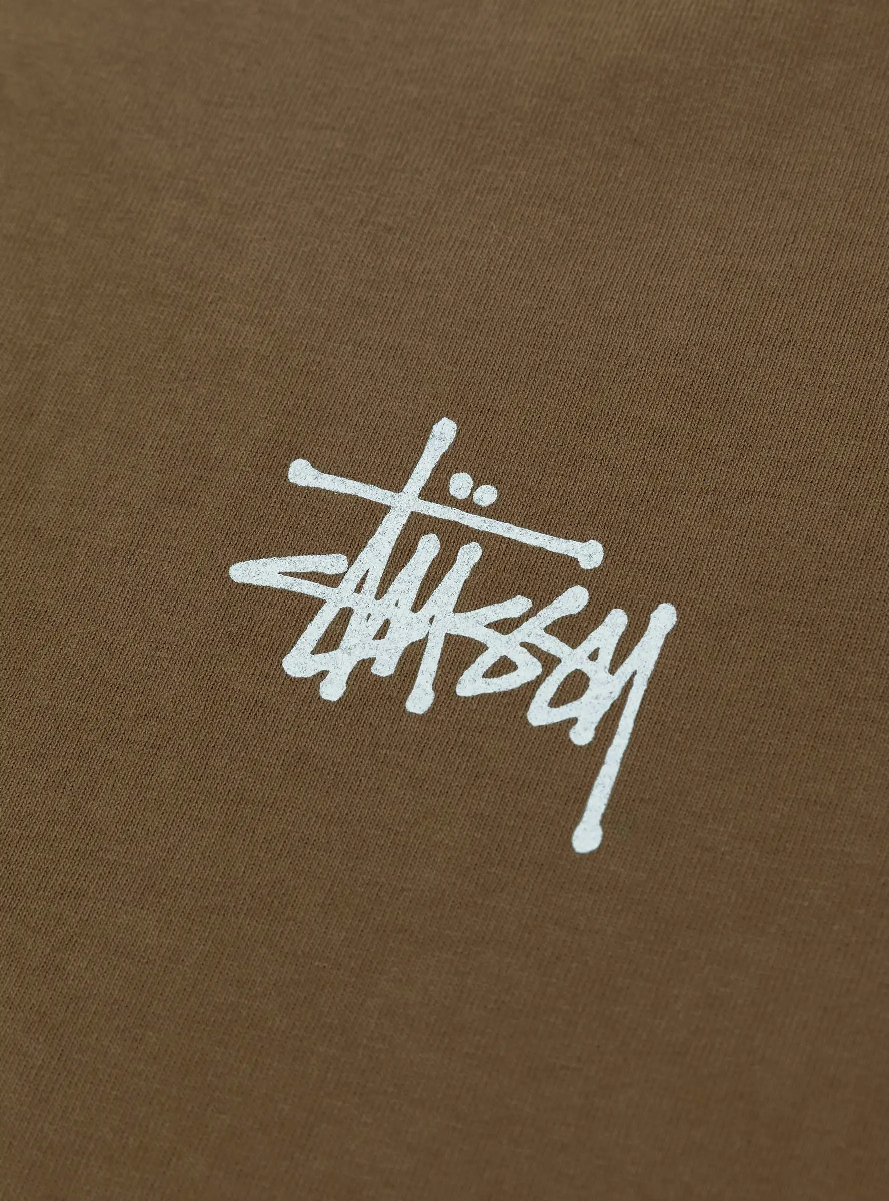 Basic Stussy Pig. Dyed T-shirt Brown