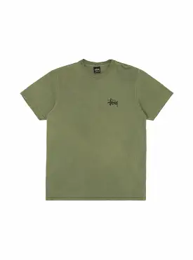 Basic Stussy Pig. Dyed T-shirt Olive