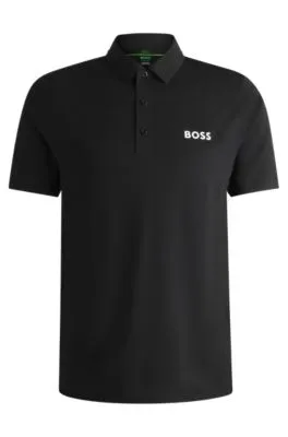 BOSS x Matteo Berrettini slim-fit polo shirt with UV protection