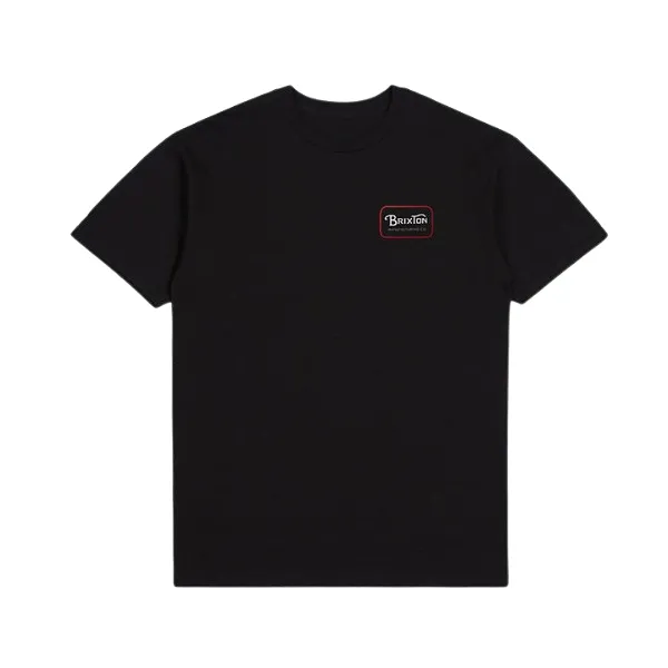 Brixton Mens Grade S/S Standard Tee - Black/Casa Red/White