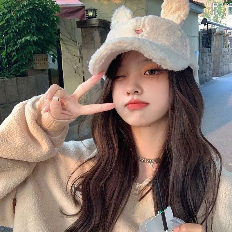 Bunny Rabbit Ear Fluffy Cap MK18988