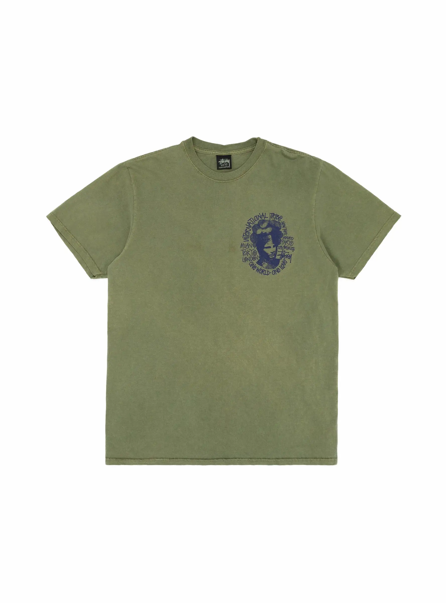 Camelot Pig. Dyed T-shirt Olive