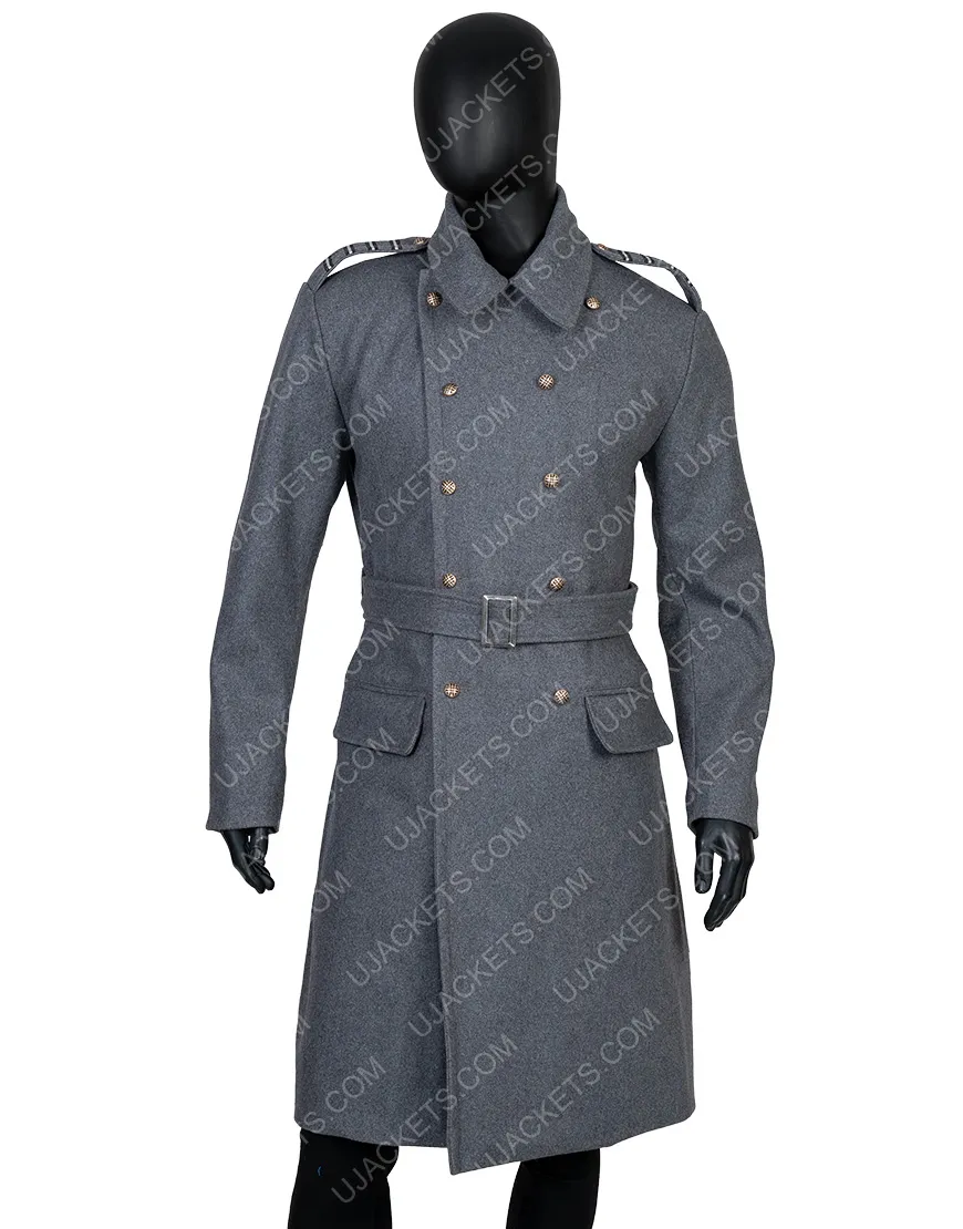 Captain Jack Harkness Coat | Torchwood Grey Wool Blend Coat | 45% Off.