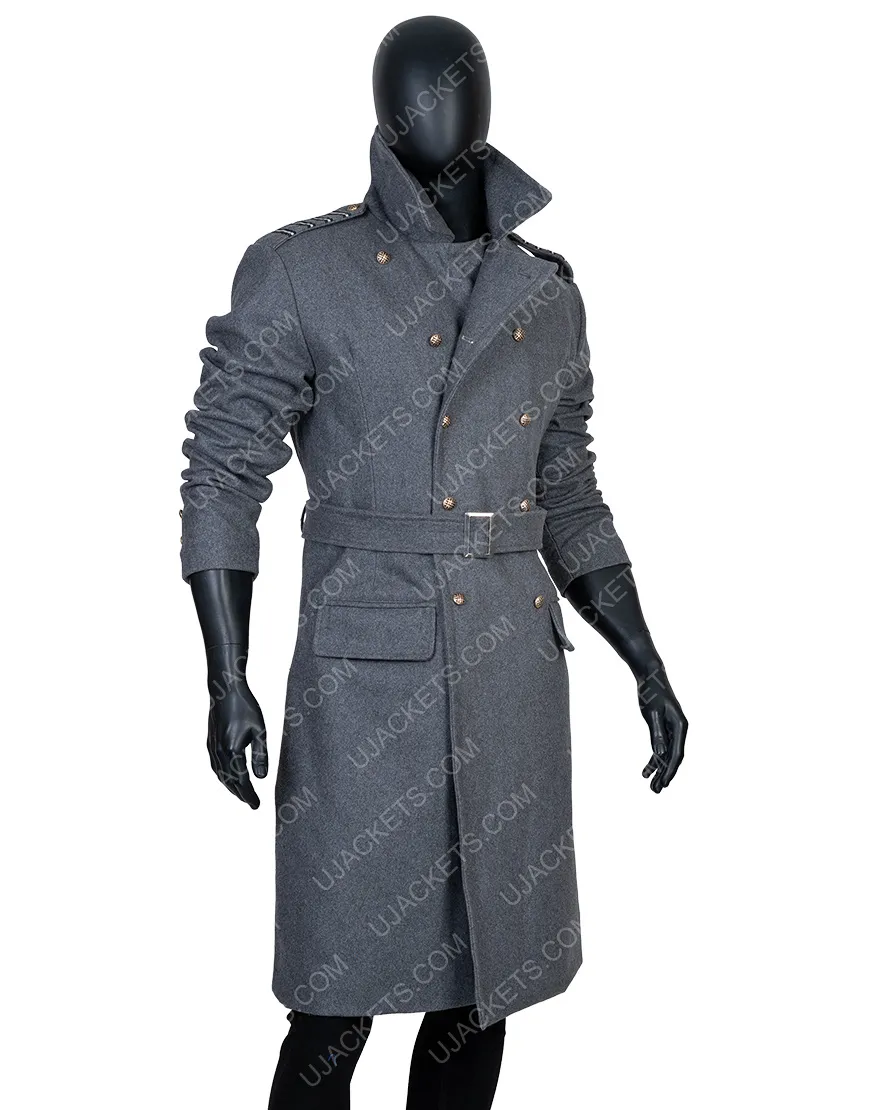 Captain Jack Harkness Coat | Torchwood Grey Wool Blend Coat | 45% Off.