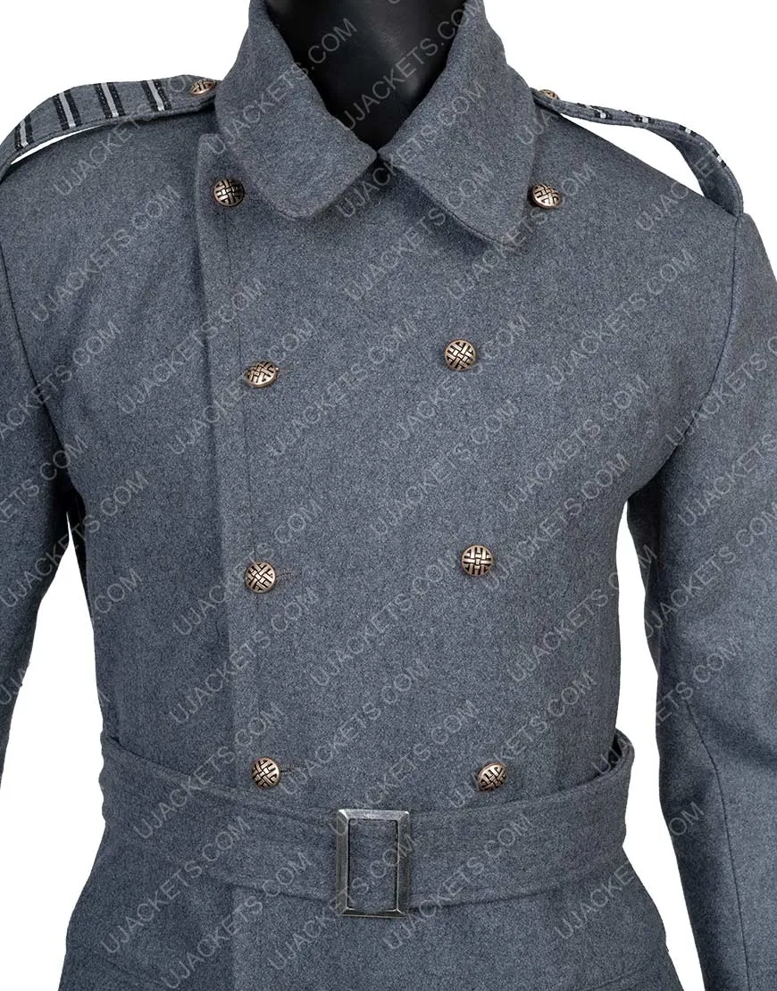 Captain Jack Harkness Coat | Torchwood Grey Wool Blend Coat | 45% Off.