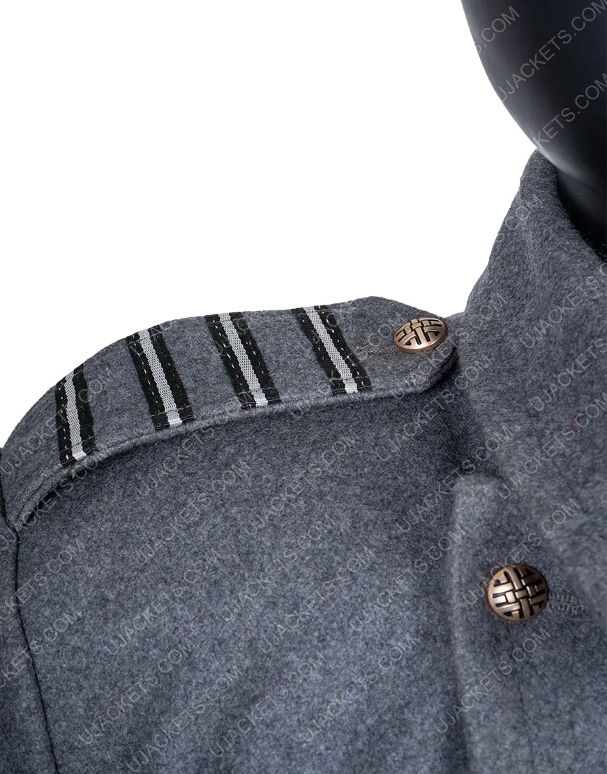 Captain Jack Harkness Coat | Torchwood Grey Wool Blend Coat | 45% Off.