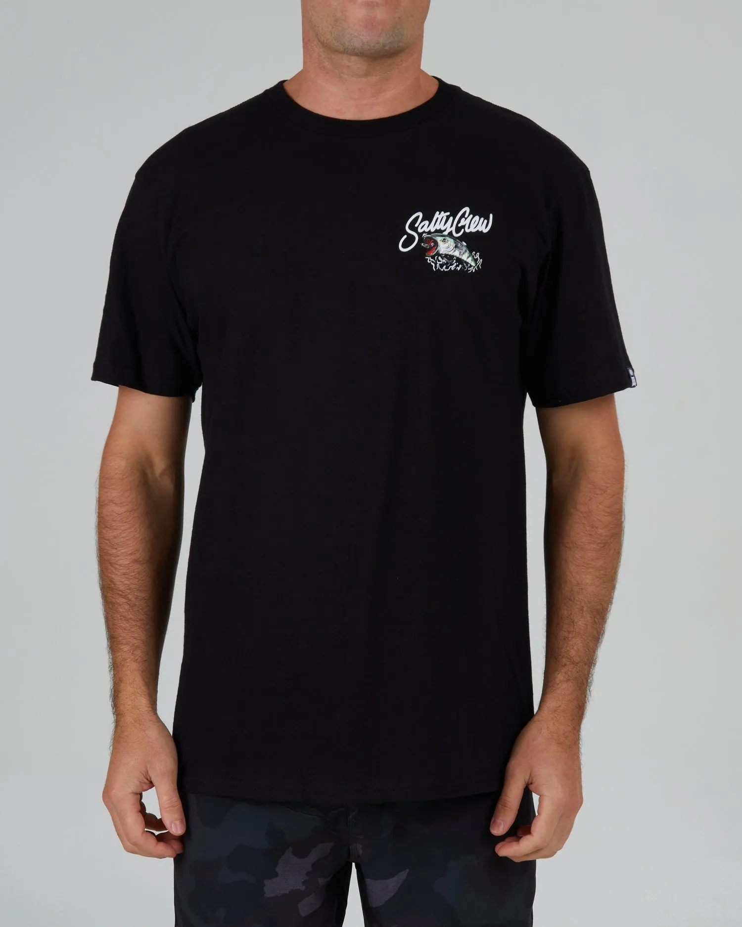 Castoff Classic Salty Crew Standard Short Sleeve Tee - Black