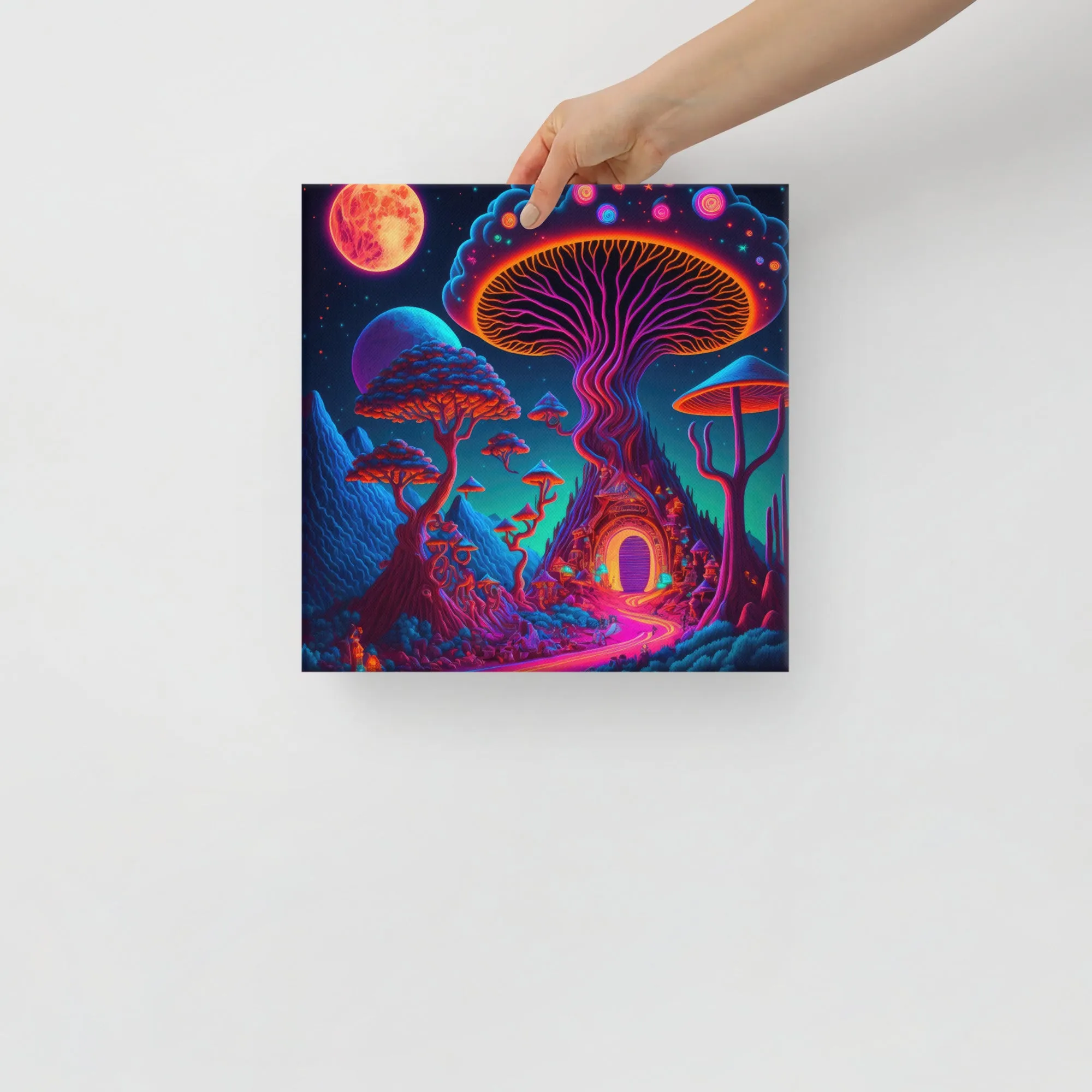 Cosmic Cap Crossing Canvas