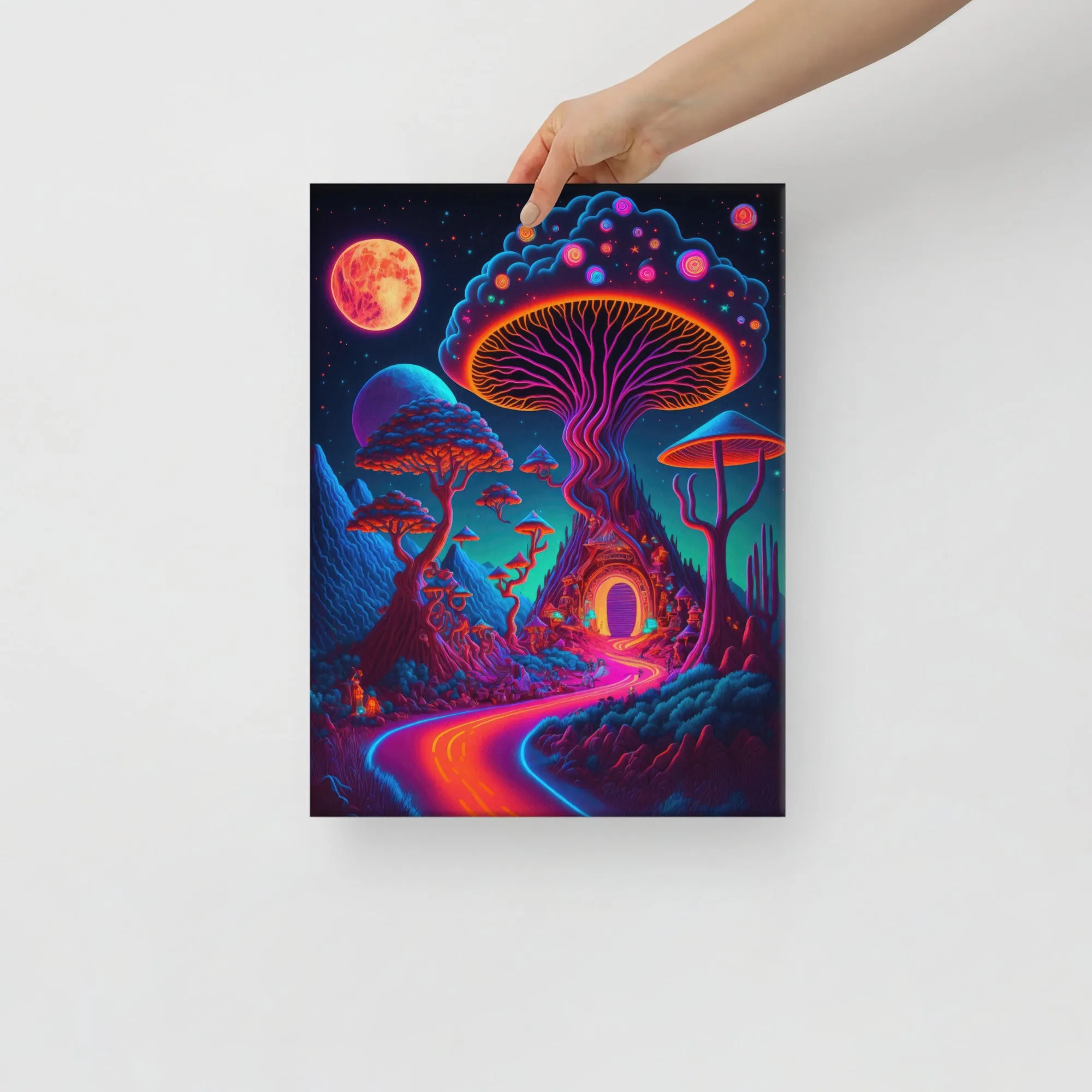 Cosmic Cap Crossing Canvas