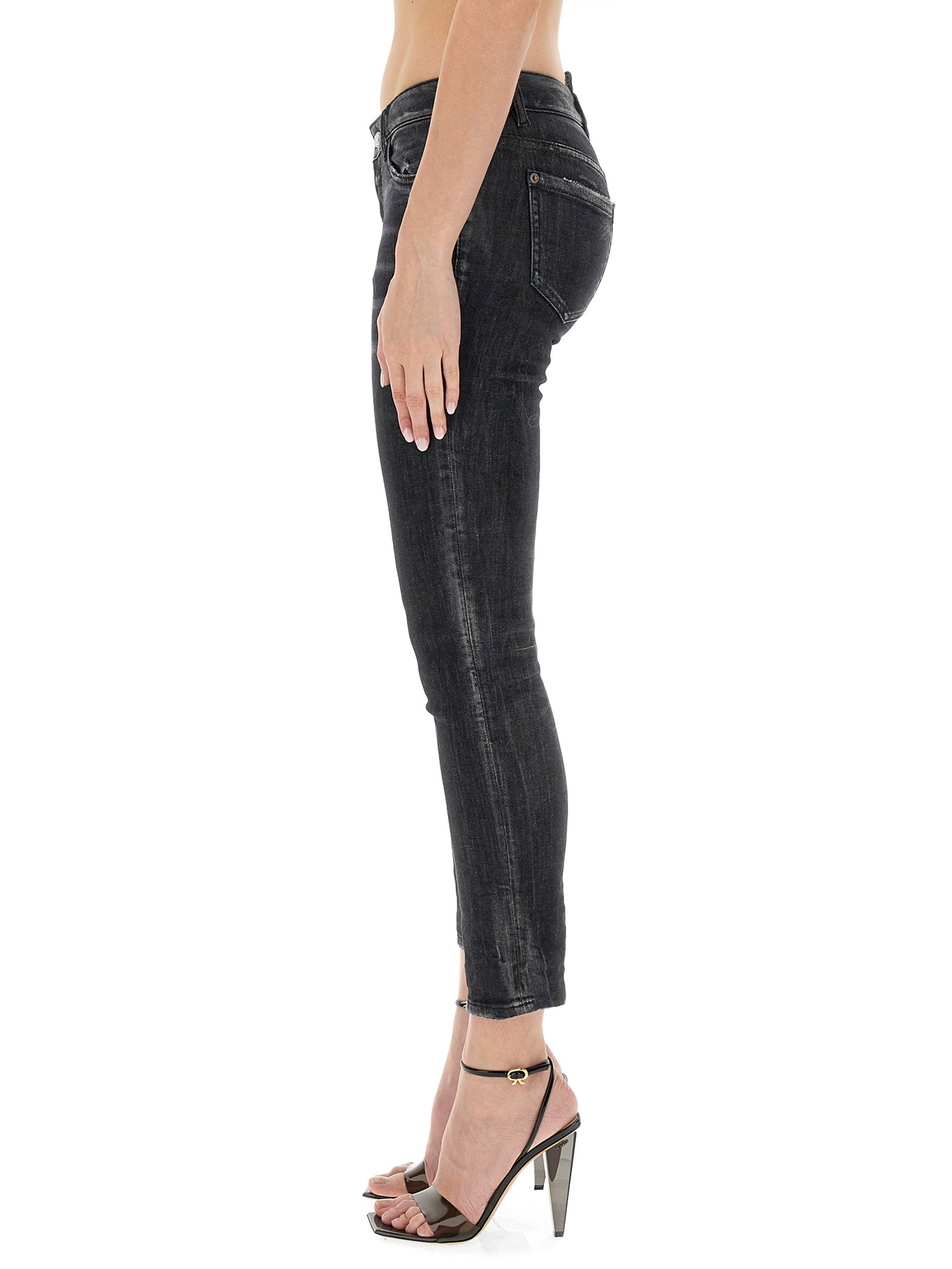 DSQUARED    JENNIFER COTTON DENIM JEANS