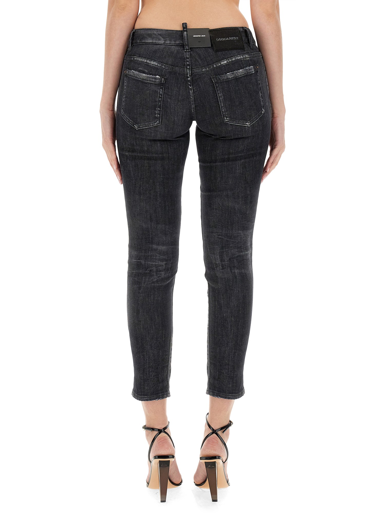 DSQUARED    JENNIFER COTTON DENIM JEANS