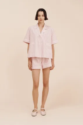 EDIE SHIRT - STRAWBERRY STRIPE