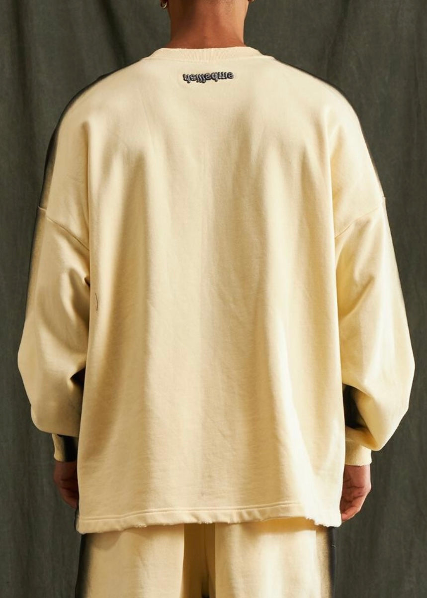 Embellish NYC Standard Long Sleeve Cream Tee