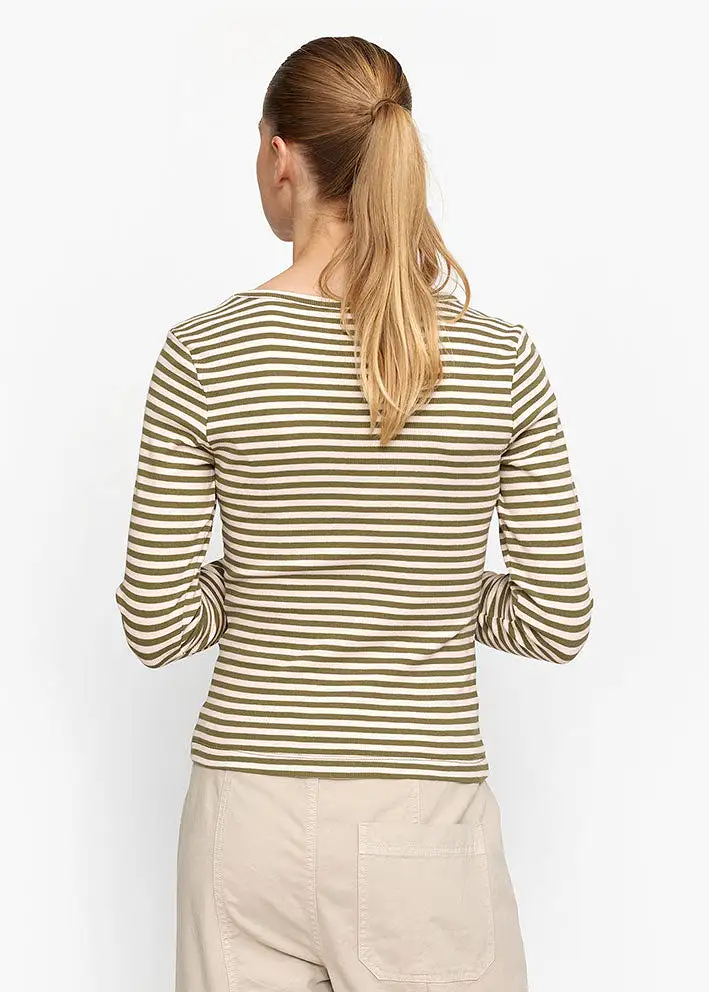 Esmé Studios Blossom Stripe LS T-shirt - Cloud Pink