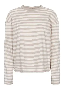 Esmé Studios Signe LS Striped T-shirt ES123-315 Chateau Gray Stripe