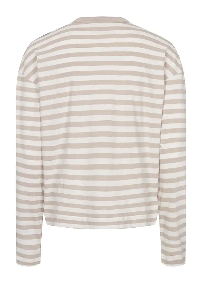 Esmé Studios Signe LS Striped T-shirt ES123-315 Chateau Gray Stripe