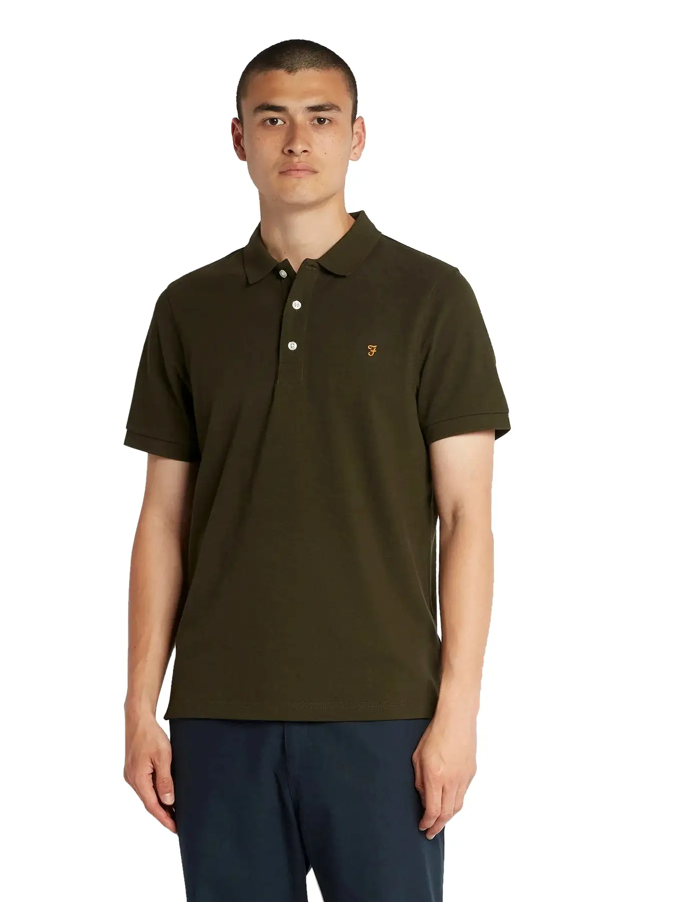 Farah Mens 'Blanes' Pique Polo T-Shirt - Short Sleeved