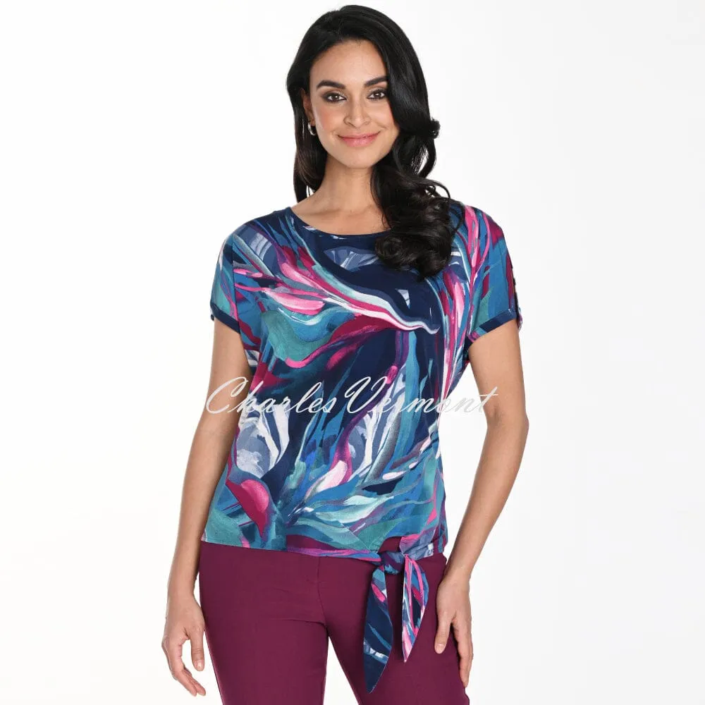 Frank Lyman Top With Tie Knot Hem - Style 243210