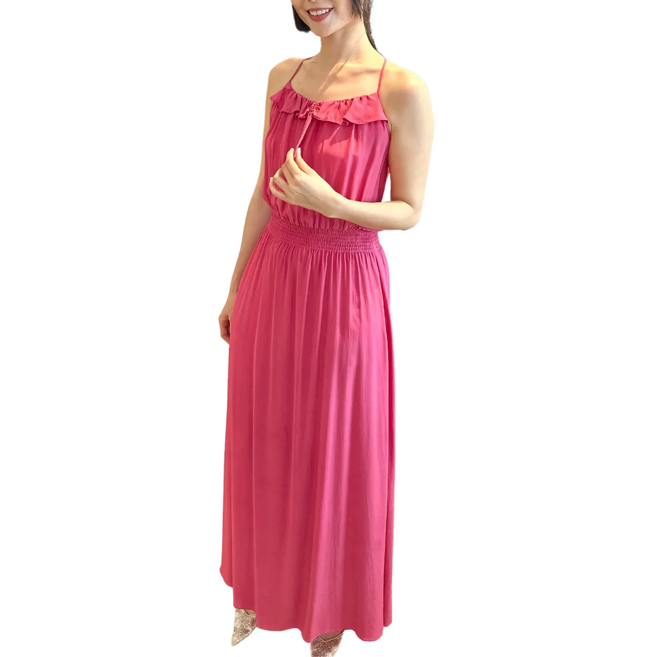 Fuchsia Racerback Maxi Dress (Pre-loved)