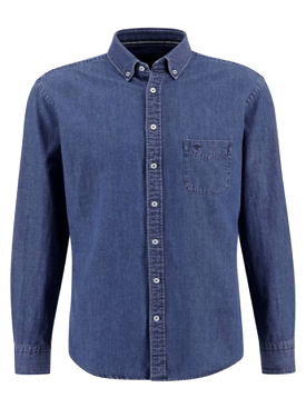 FYNCH HATTON Denim Shirt/Blue - New AW23