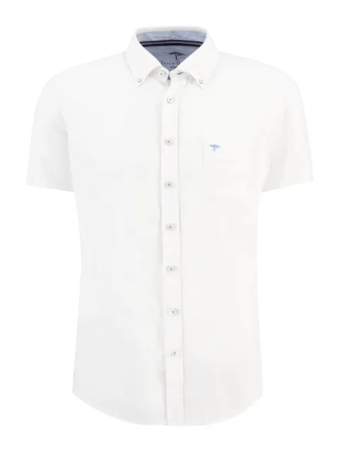 FYNCH HATTON Premium Linen Shirt/White - New SS23