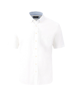 FYNCH HATTON Summer Slub Shirt/White - New SS24