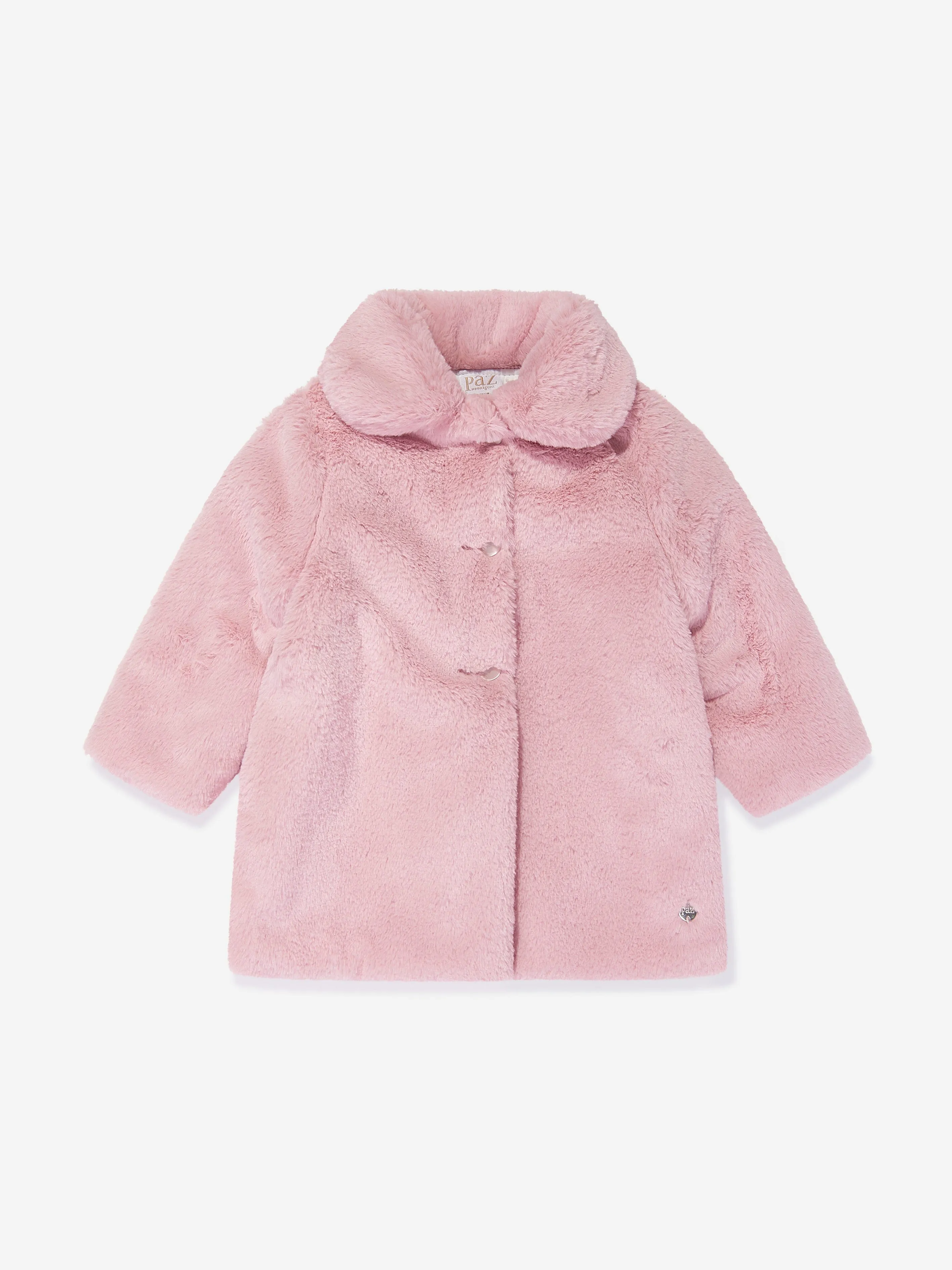 Girls Faux Fur Coat in Pink