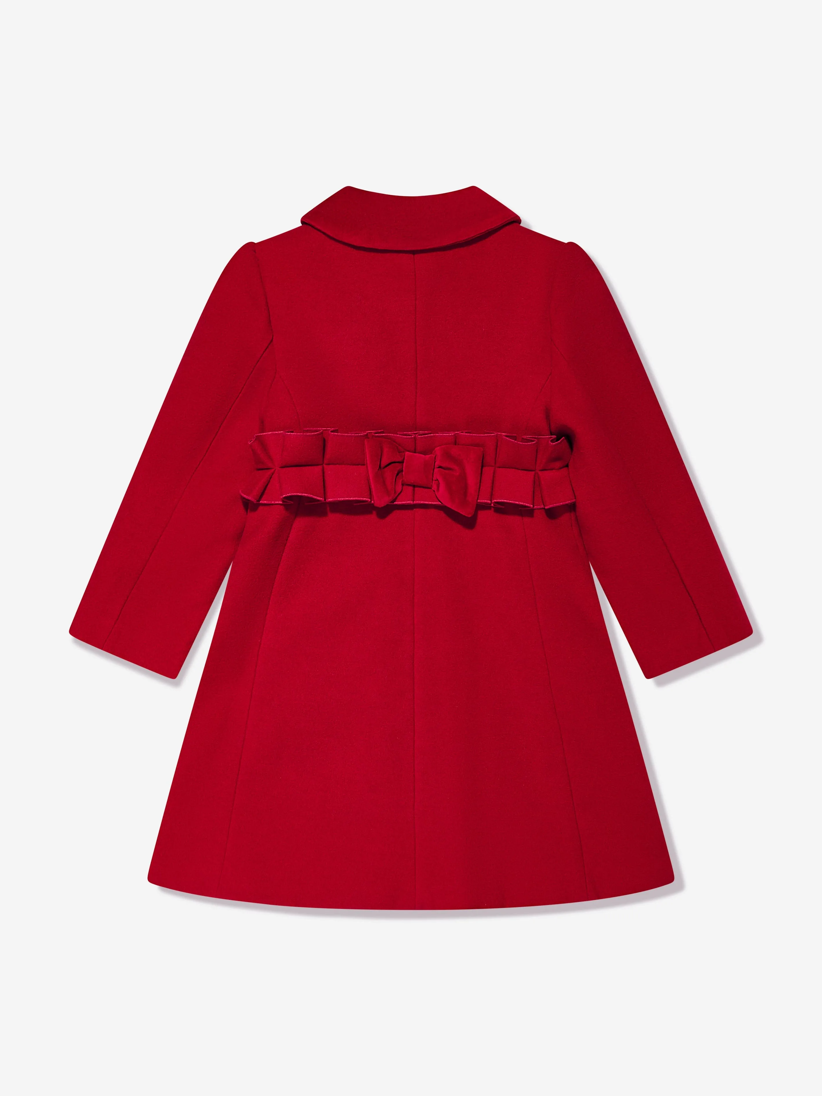 Girls Felted Coat in Red