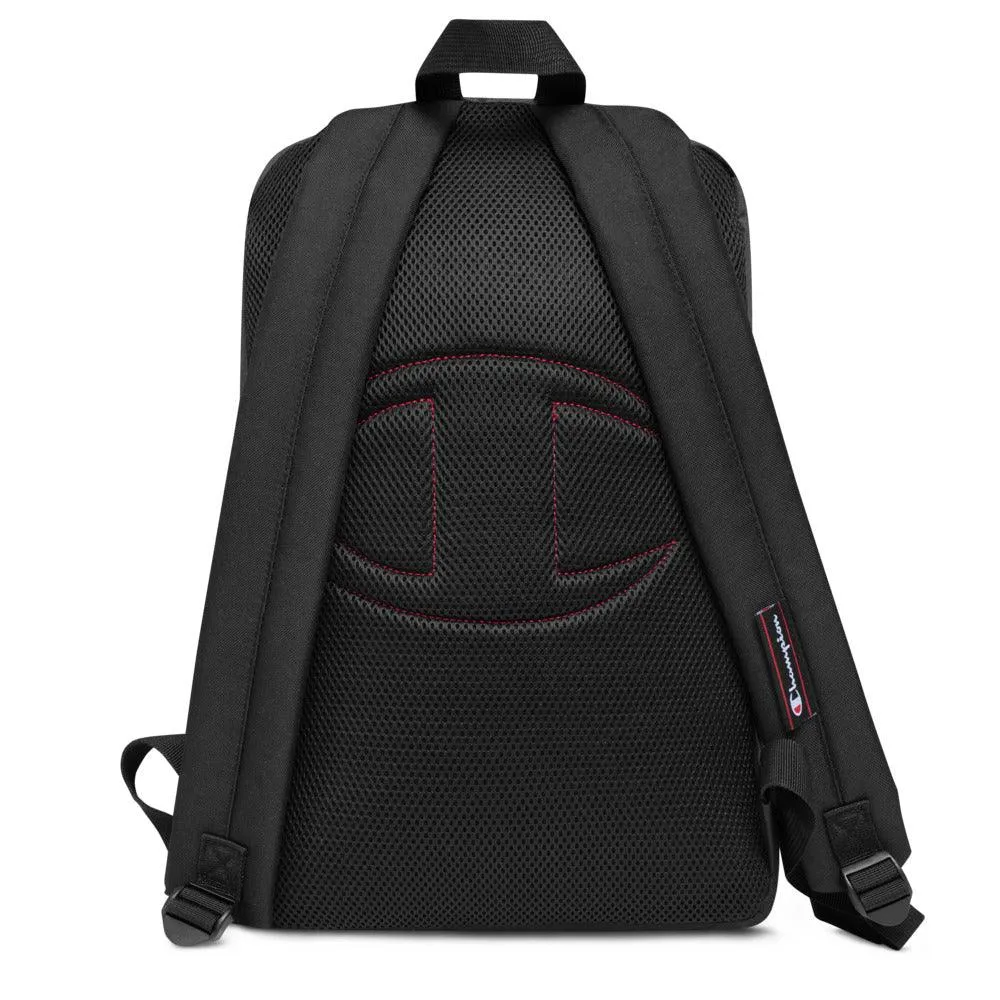 Globe Embroidered Champion Backpack