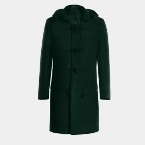 Green Long Duffle coat