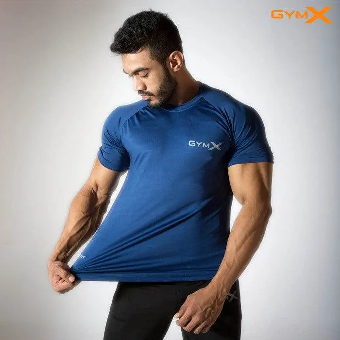 GymX Pitch Blue Tee- Alpha Prime (Compression Fit)- Sale