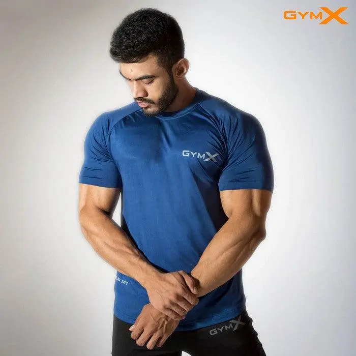 GymX Pitch Blue Tee- Alpha Prime (Compression Fit)- Sale