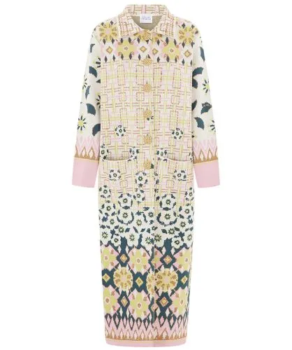 Hayley Menzies Lattice Blossom Jacquard Coat | Jules B